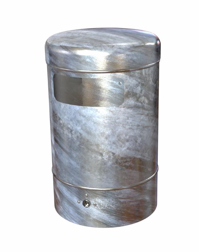 Model 5031 Affaldsbeholder udendørs 50 liter Galvaniseret