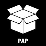 Piktogram Pap 15x15 cm Konturskåret Hvid