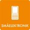 Piktogram Småelektronik 12x12 cm Selvklæbende Orange