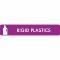Piktogram Rigid plastics 16x3 cm Selvklæbende Lilla