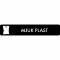 Piktogram Mjuk plast 16x3 cm Selvklæbende Sort