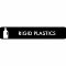 Piktogram Rigid plastics 16x3 cm Selvklæbende Sort