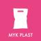 Piktogram Myk plast 12x12 cm Magnetisk Lyserød