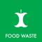 Piktogram Food waste 12x12 cm Magnetisk Grøn