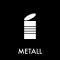 Piktogram Metall 12x12 cm Magnetisk Sort
