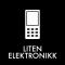 Piktogram Liten elektronikk 12x12 cm Magnetisk Sort