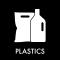 Piktogram Plastics 12x12 cm Magnetisk Sort