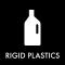 Piktogram Rigid Plastics 12x12 cm Magnetisk Sort