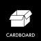 Piktogram Cardboard 12x12 cm Magnetisk Sort