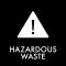 Piktogram Hazardous waste 12x12 cm Magnetisk Sort