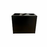 Bica Model 849 Affaldssortering 3x30 liter Formede indkast Sort