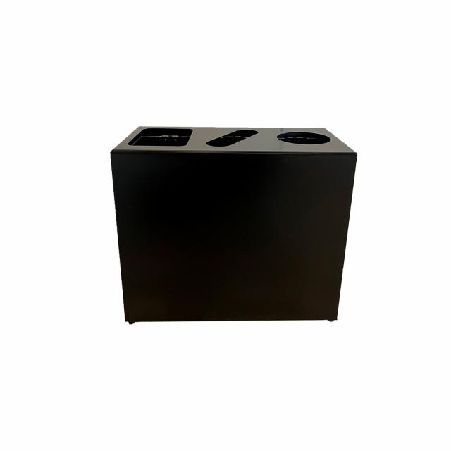 Bica Model 849 Affaldssortering 3x30 liter Formede indkast Sort
