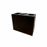 Bica Model 849 Affaldssortering 3x30 liter Formede indkast Sort