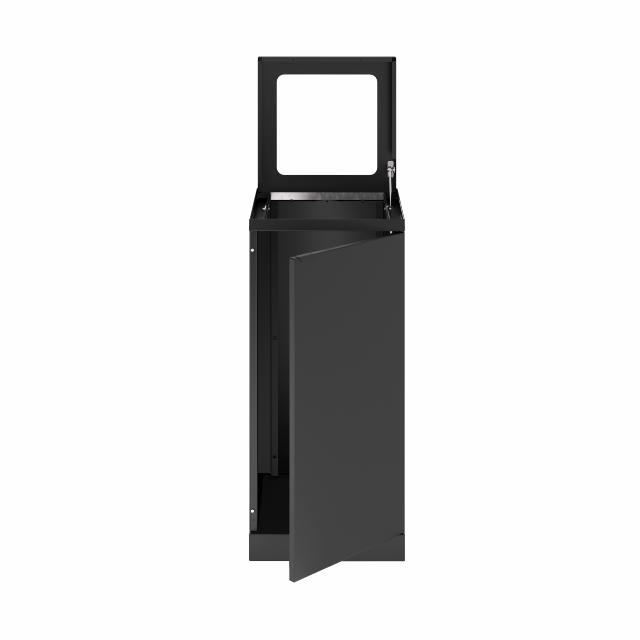 Bica Model 228 Affaldsbeholder 100 liter Åbent indkast Antracit