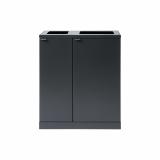 Bica Model 618 Affaldssortering 1x65 + 1x95 Liter Åbne indkast Antracit