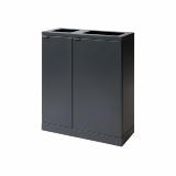 Bica Model 618 Affaldssortering 1x65 + 1x95 Liter Åbne indkast Antracit