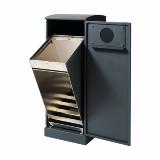 Bica Model 620 Affaldsbeholder 90 liter Lys antracit Flaskeindkast