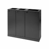 Bica Model 829 Affaldssortering 2x65 + 1x95 liter Åbne indkast Antracit
