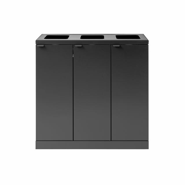 Bica Model 868 Affaldssortering 3x65 liter Åbne indkast Antracit