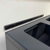 Bica Model 869 Affaldssortering 3x65 liter Formede indkast Antracit  