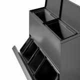 Bica Model 881 Affaldssortering 80 liter Løftelåg/Op til 11 fraktioner Antracit