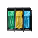 Bica Model 976 Affaldssortering 3x65 liter Fodpedaler Antracit