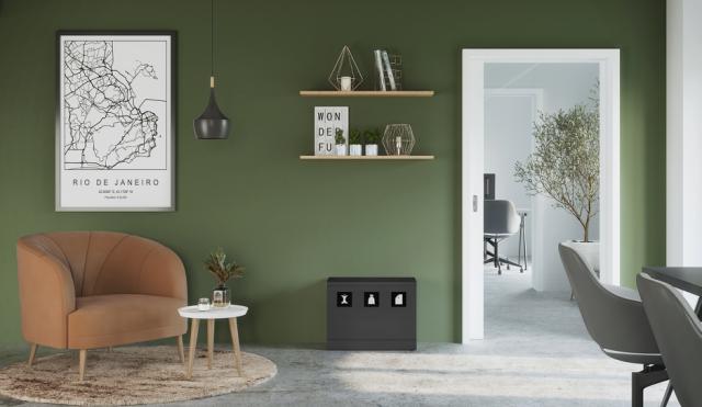 Bica Model 830 Affaldssortering 3x10 liter Åbne indkast Antracit