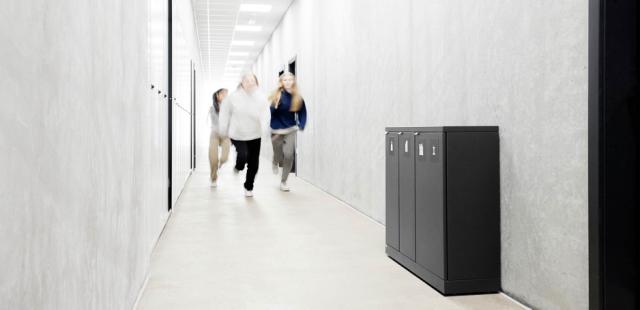 Bica Model 950 Affaldssortering 2x65 + 2x45 liter Med hylder Antracit