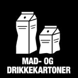 Piktogram Mad- & drikkekartoner 15x15 cm Konturskåret Hvid 
