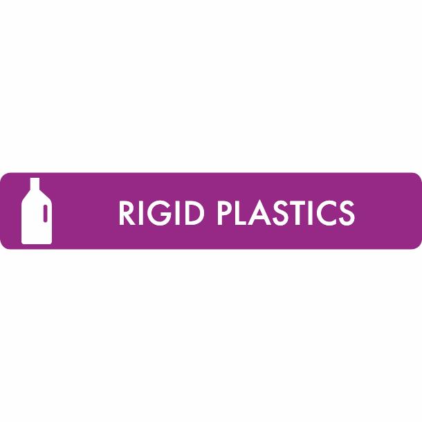 Piktogram Rigid plastics 16x3 cm Selvklæbende Lilla