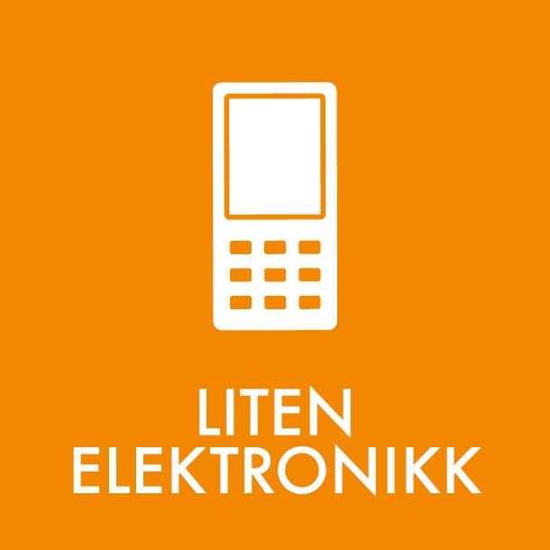 Piktogram Liten elektronikk 12x12 cm Magnetisk Orange