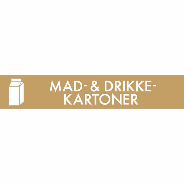 Piktogram Mad- & drikkekartoner 16x3 cm Magnetisk Brun