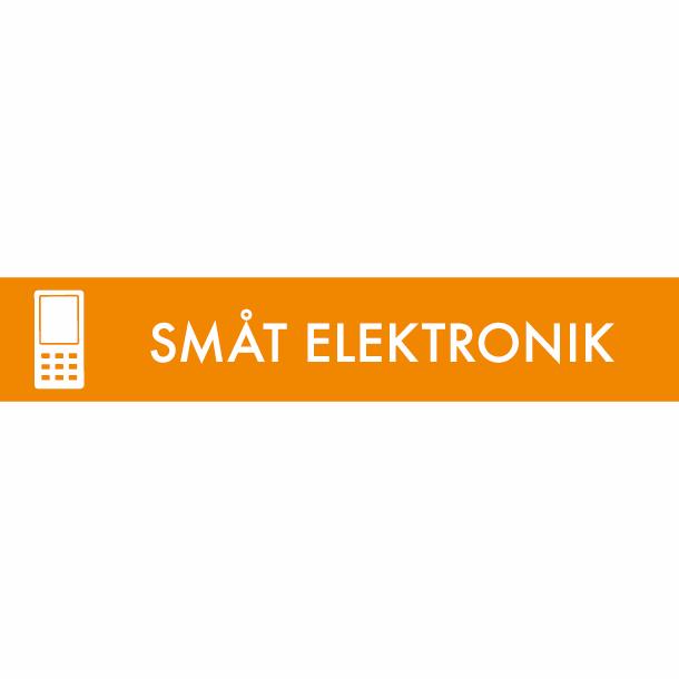 Piktogram Småt elektronik 16x3 cm Magnetisk Orange