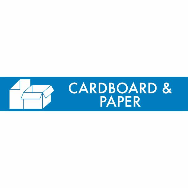 Piktogram Cardboard & paper 3x16 cm Magnetisk Blå
