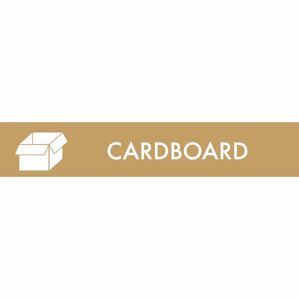 Piktogram Cardboard 3x16 cm Magnetisk Brun