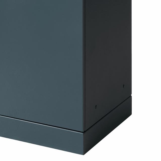 Bica Model 620 Affaldsbeholder 90 liter Lys antracit Flaskeindkast