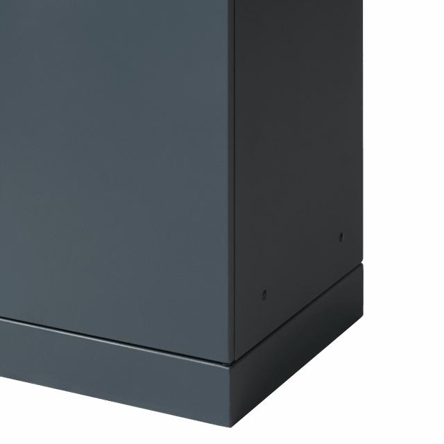 Bica Model 622 Affaldsbeholder 90 liter Lys antracit Dobbelt flaskeindkast