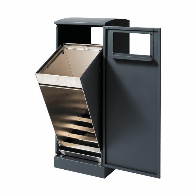 Bica Model 623 Affaldsbeholder 90 liter Lys antracit Dobbelt åbent indkast