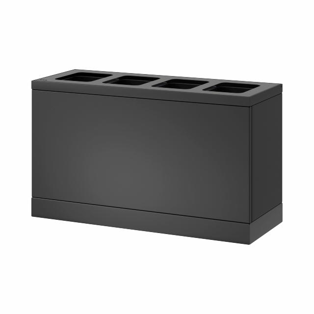 Bica Model 831 Affaldssortering 4x10 liter Åbne indkast Antracit