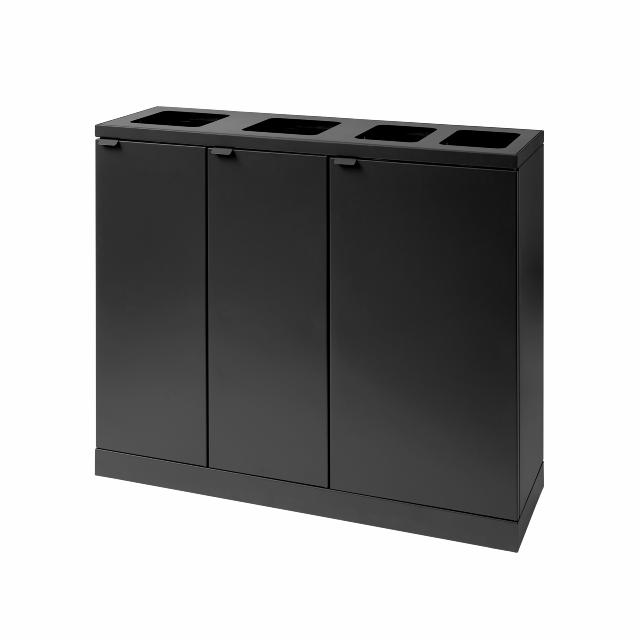 Bica Model 950 Affaldssortering 2x65 + 2x45 liter Med hylder Antracit