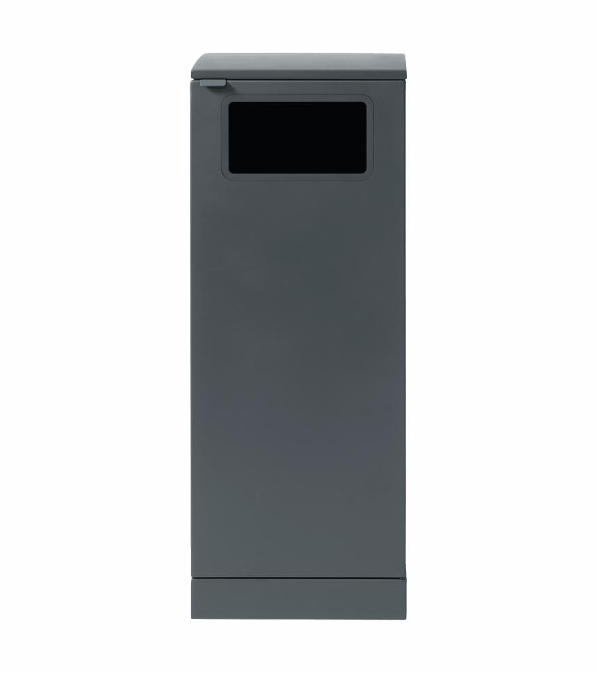 Bica Model 621 Affaldsbeholder 90 liter Lys antracit Åbent indkast